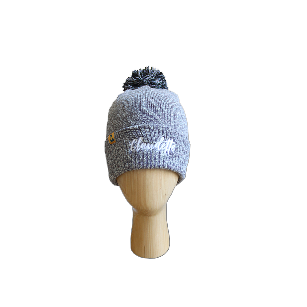 HEATHER GREY POM POM