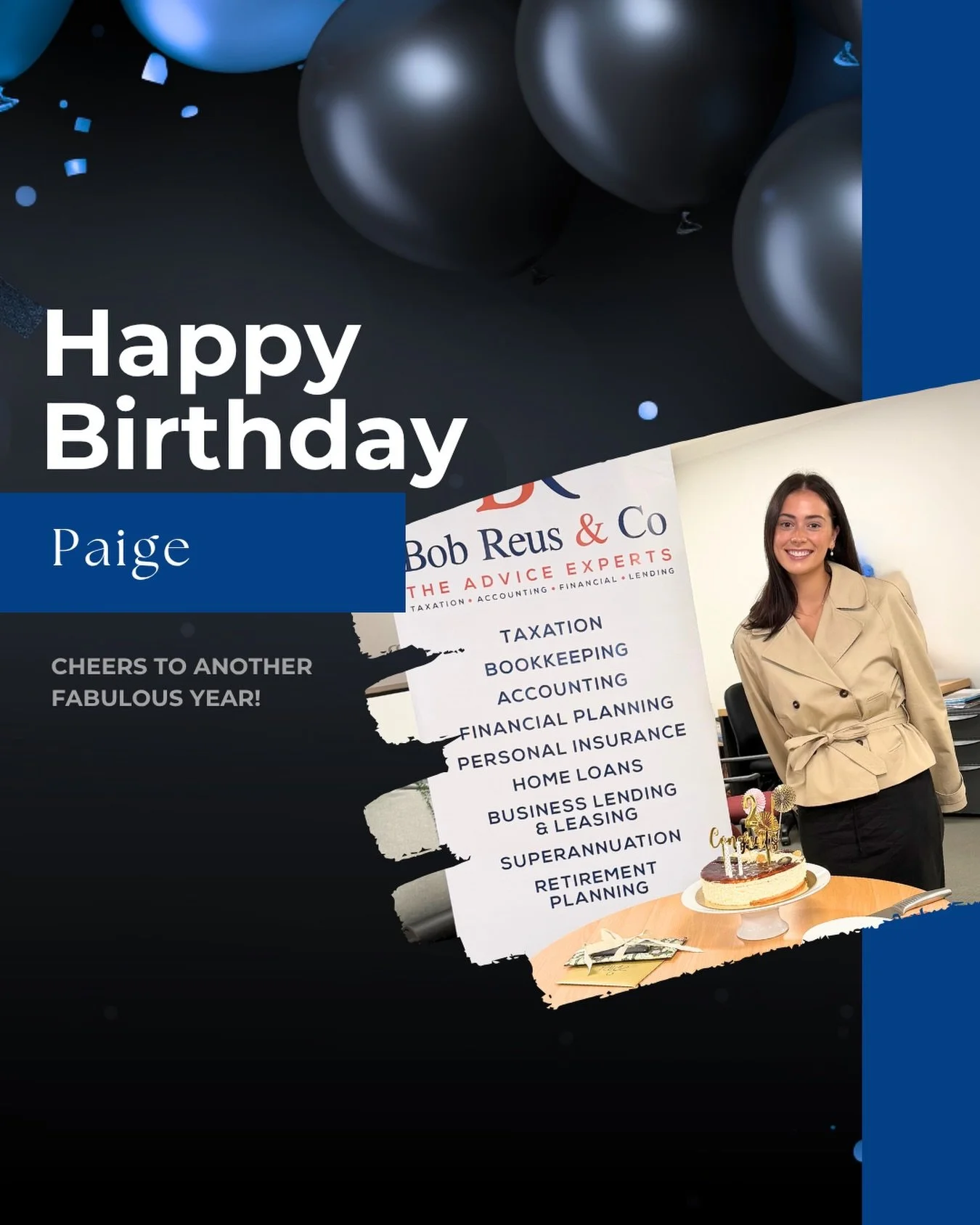 Today we celebrated Paige&rsquo;s 21st birthday! 🎉

Not only is it a huge milestone birthday, but it also marks 3 amazing years with the BRCO team. We&rsquo;re so grateful to have you as part of the team and can&rsquo;t wait to see what this next ye