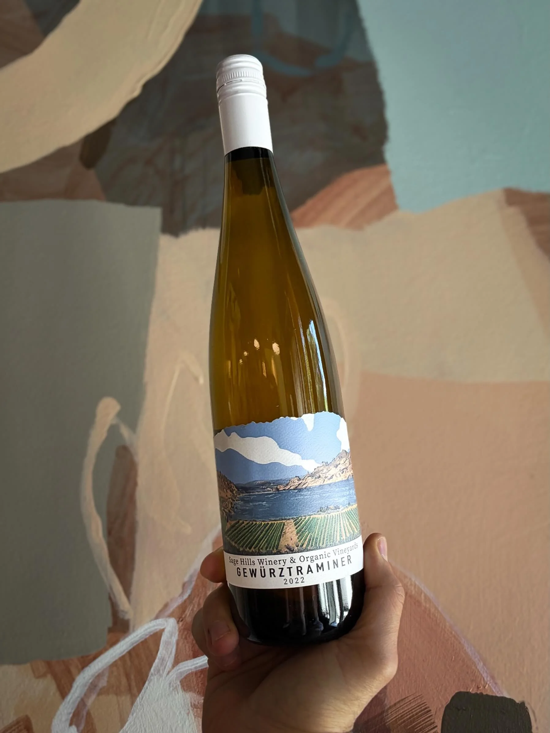 Sage Hills 2022 Gew&uuml;rztraminer

Harvested in 3 separate pickings for balanced acidity &amp; ripeness in October 2022. Wild fermentation in neutral oak &amp; stainless steel. Aged on lees for 8 months. Minimal sulphites added. Unfined / Unfiltere