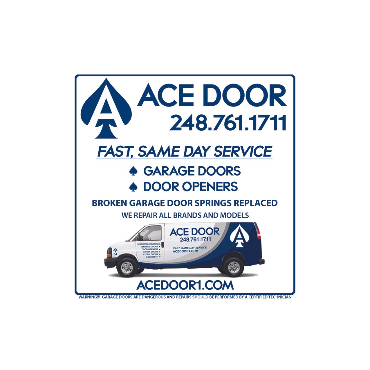 Local Harrison Twp, Michigan Broken Garage Door Spring Service Sales Repair Torsion Springs