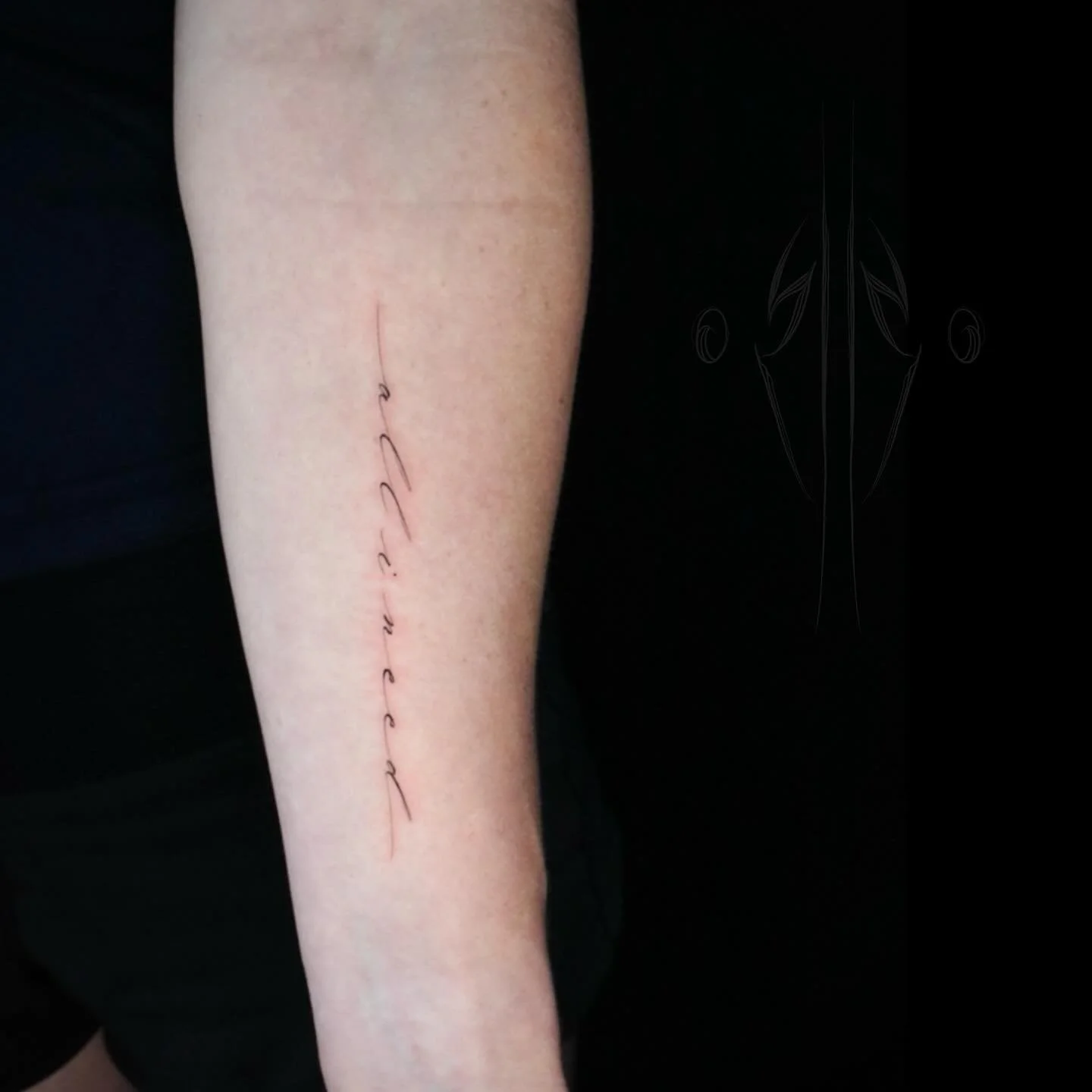 Custom cursive calligraphy
&bull;
&bull;
&bull;
&bull;
&bull;
#cursive #calligraphy #tattooartists #tattoo #fineline #singleneedle