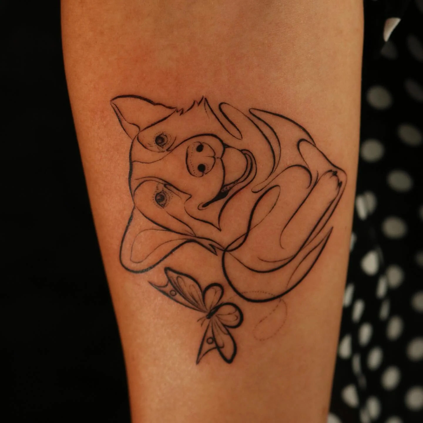 &ldquo;Barkleys soul&rdquo;
&bull;
Out there somewhere and also around.
&bull;
RIP to the little guy. Pleassure to do this for you 🙏🏽
&bull;
&bull;
&bull;
&bull;
&bull;
#tattoo #singleneedle #sanfrancisco #bayarea #artist