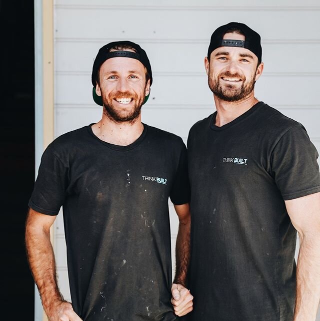 Have you ever seen a pair of blokes more eager to get back onto the worksite? 😄 Us neither. #thinkbuilt #construction #commericalconstruction #residentialconstruction #newbuild #hia #refurb #fitout #commercialbuild #renovation #reno #team #licensedb