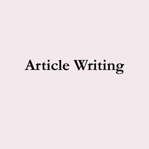 Anime Article Writing