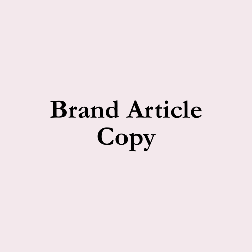 Brand Article