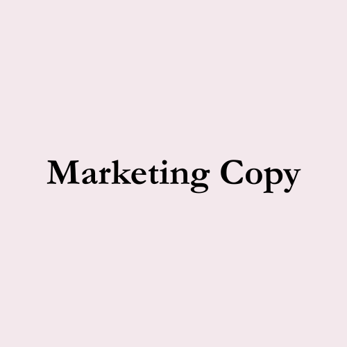 Marketing Copy