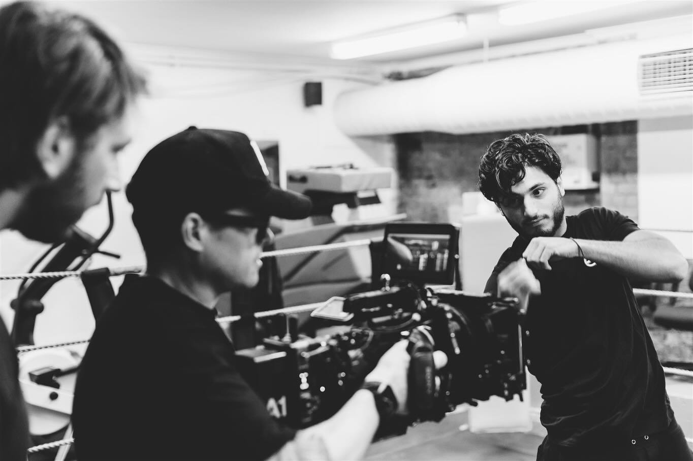 Rehearsals for @damian.rome debut short Echoes shot in Fitzroy with cinematographer @aaron_lee_noyes