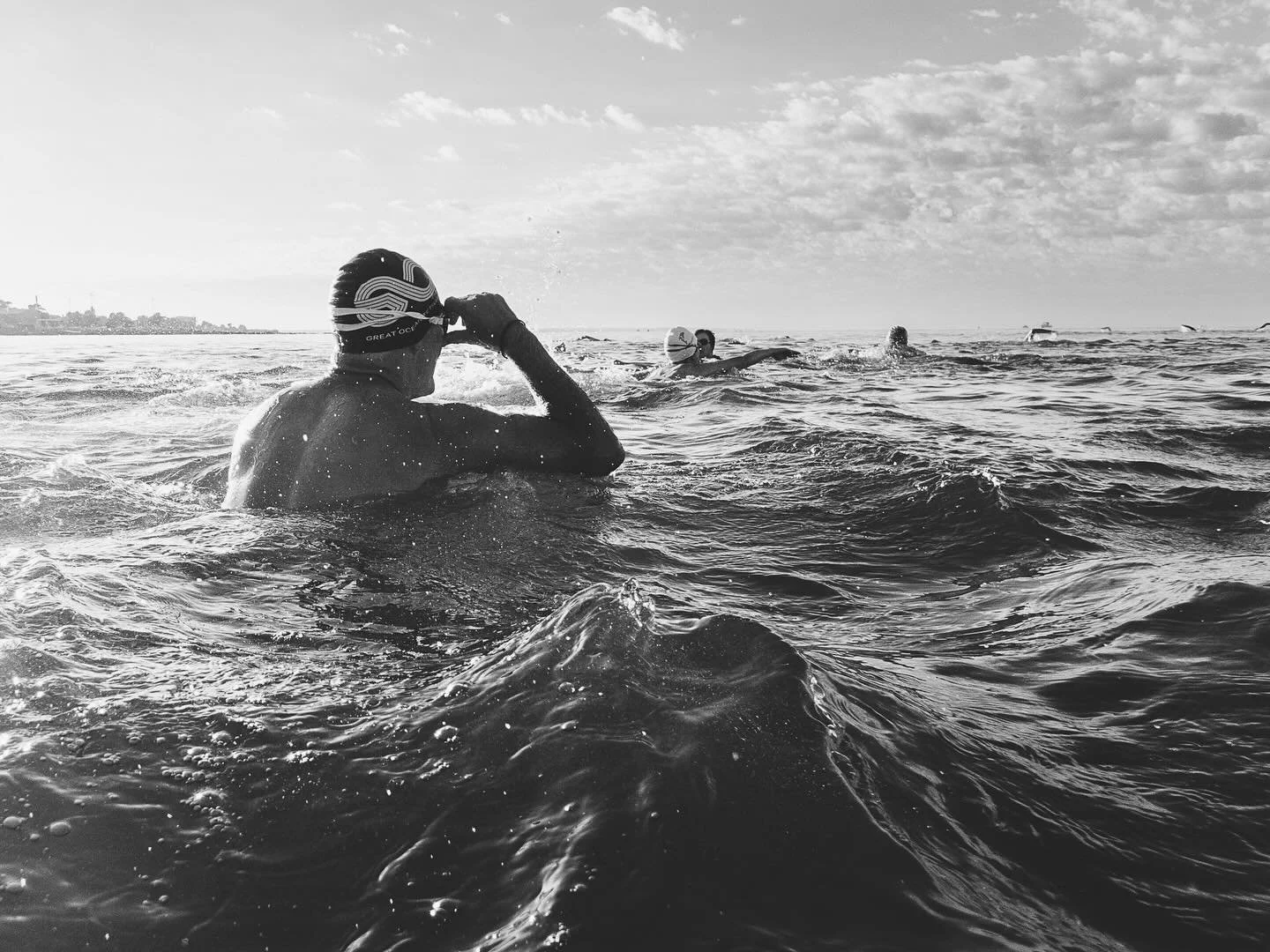 Beautiful conditions for a for a long weekend swim with the Brunswick Belugas