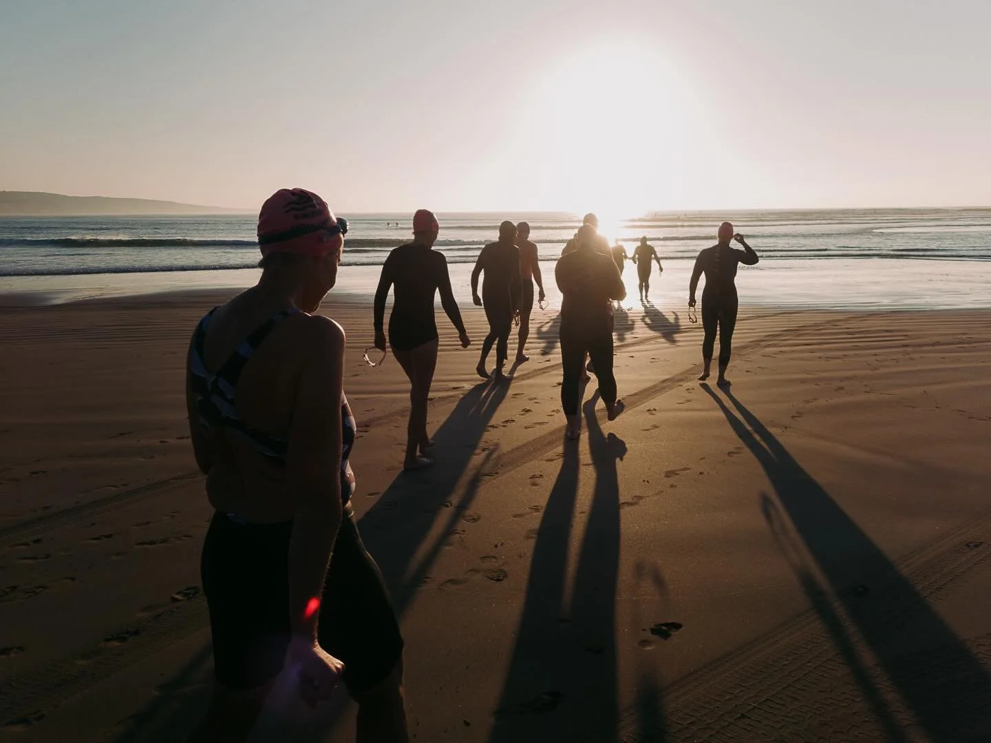 Heading into the surf at Pt Roadknight with the Anglesea crew for the Equinox swim 🏊&zwj;♂️ 🏊&zwj;♀️🌊