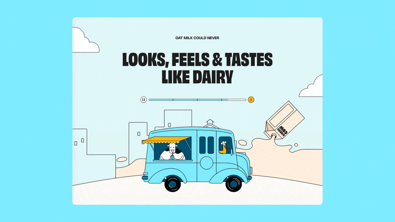Bored Cow<br>Website Animations