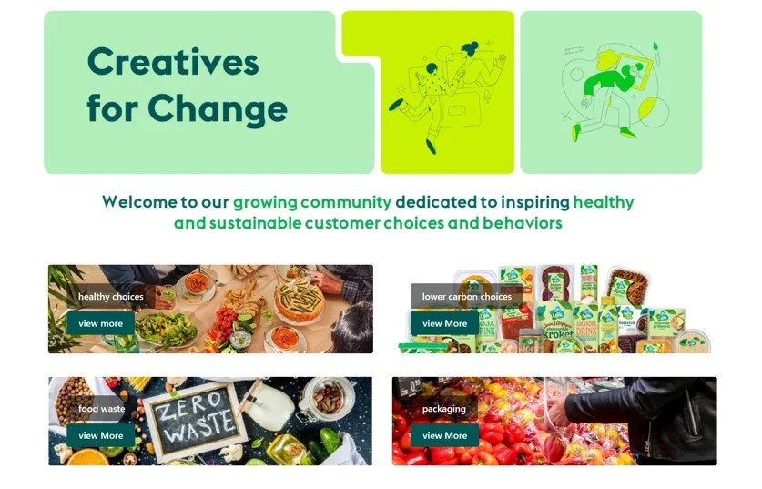 An internal digital hub was created for participants across Ahold Delhaize's brands in Europe, to exchange and profile their best practices