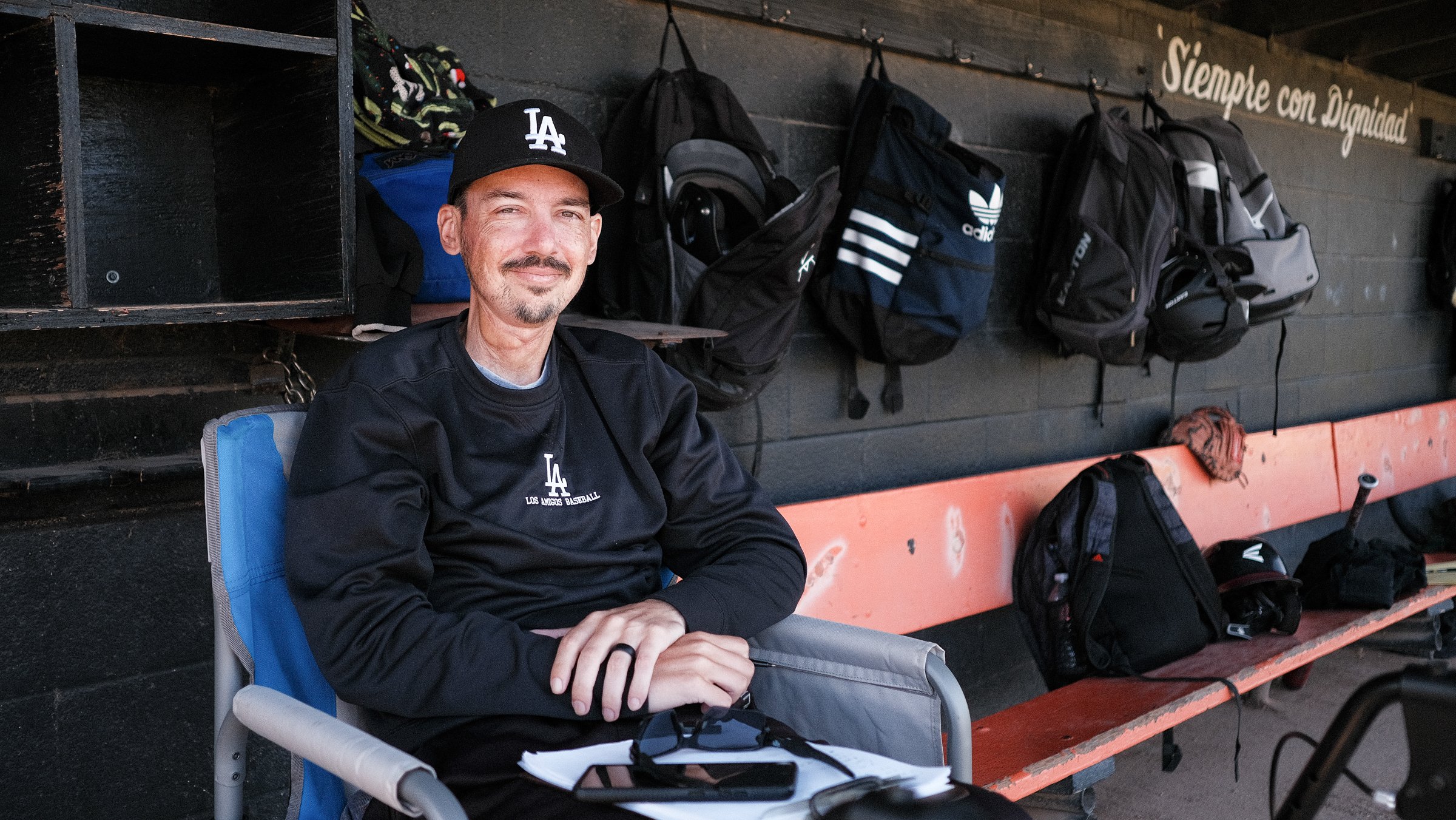 “I just want them to be able to look back and have good feelings, good memories about playing high school baseball here at Los Amigos.” Head varsity baseball coach Aaron Pines said he played sports when he was in high school & competed in the playoff