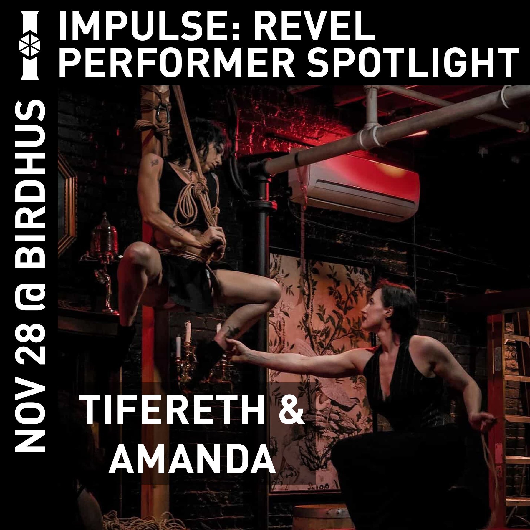 Our last event of 2025 is just around the corner with Impulse: Revel! A Courts of the Fae themed night of Art, Fetish and Dance. 

This event is sold out, so make sure to get on the Eventbrite waitlist for your chance for any tickets that are refunde