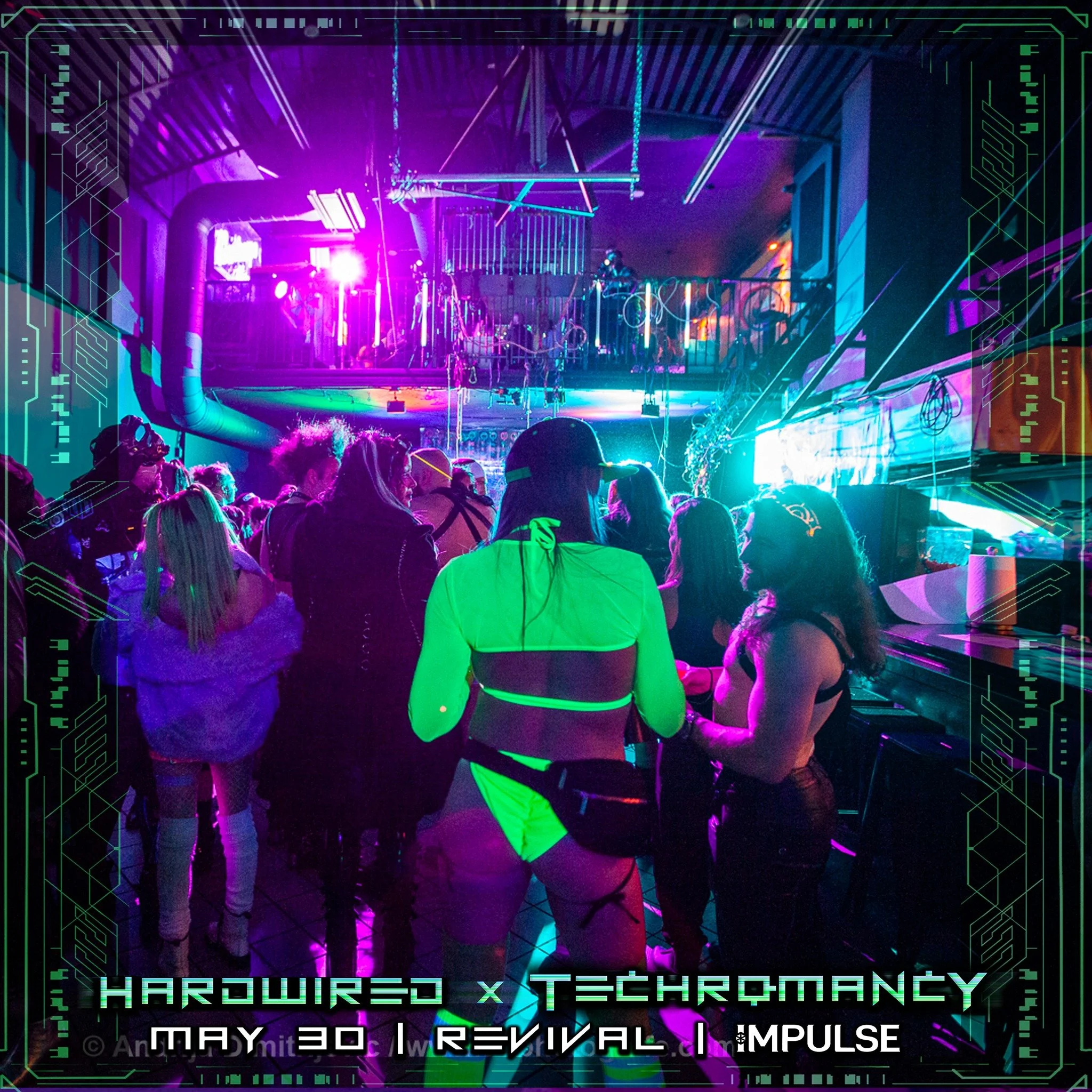 Hardwired X Techromancy is just over a month away!

A team-up of two of Toronto's premier Cyberpunk events. Bringing you a neon night like never before. We have 3 distinct areas for you to explore at HxT. The Streets, the Gala, and the Impulse Lounge