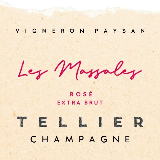 Champagne Tellier, 2021 Les Massales Champagne, Extra Brut Rosé