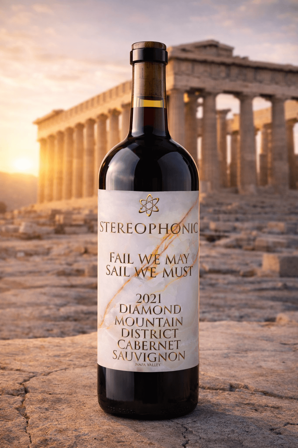 2021 Stereophonic Cabernet Sauvignon, "Fail We May, Sail We Must", Diamond Mountain District, Napa Valley, CA