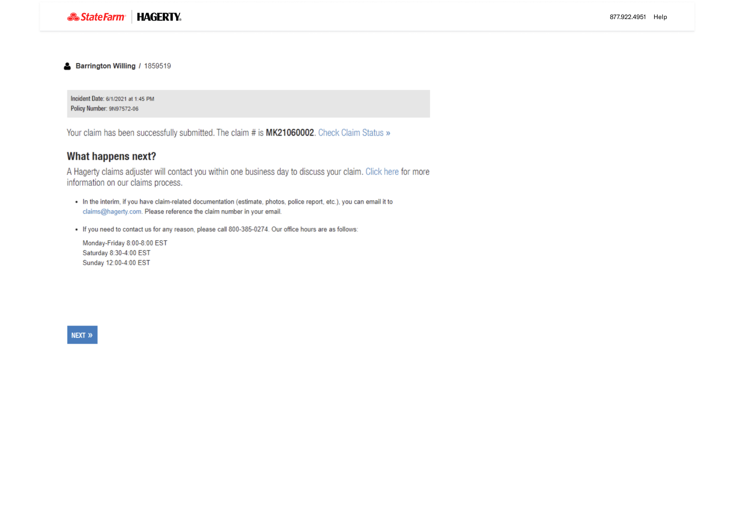 04 - Claim submitted