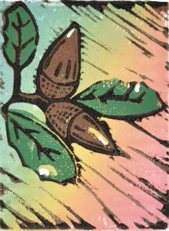 Kwíila ::  

4 Layer Linocut Reduction Print on Stonehenge Paper