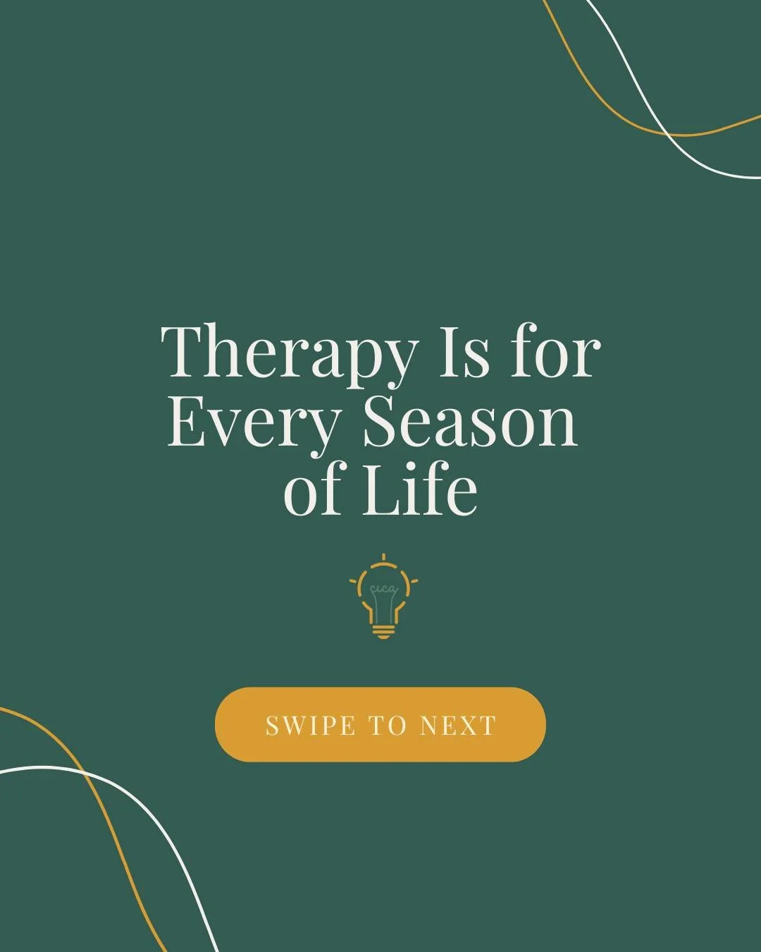 You don&rsquo;t need a major life event to begin therapy. 💛

Therapy isn&rsquo;t only for crisis moments, it&rsquo;s also for staying grounded, learning new tools, and caring for your emotional health year-round. 

CICA offers individual and group t