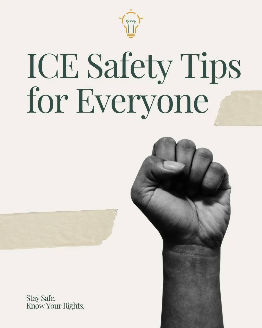 Whether you&rsquo;re a bystander or a lawful migrant, knowing your rights keeps you safe. Stand back, record openly, and always seek legal advice when needed. Share these tips with your community.

#KnowYourRights #CICABoston #ICEAwareness #Immigrant