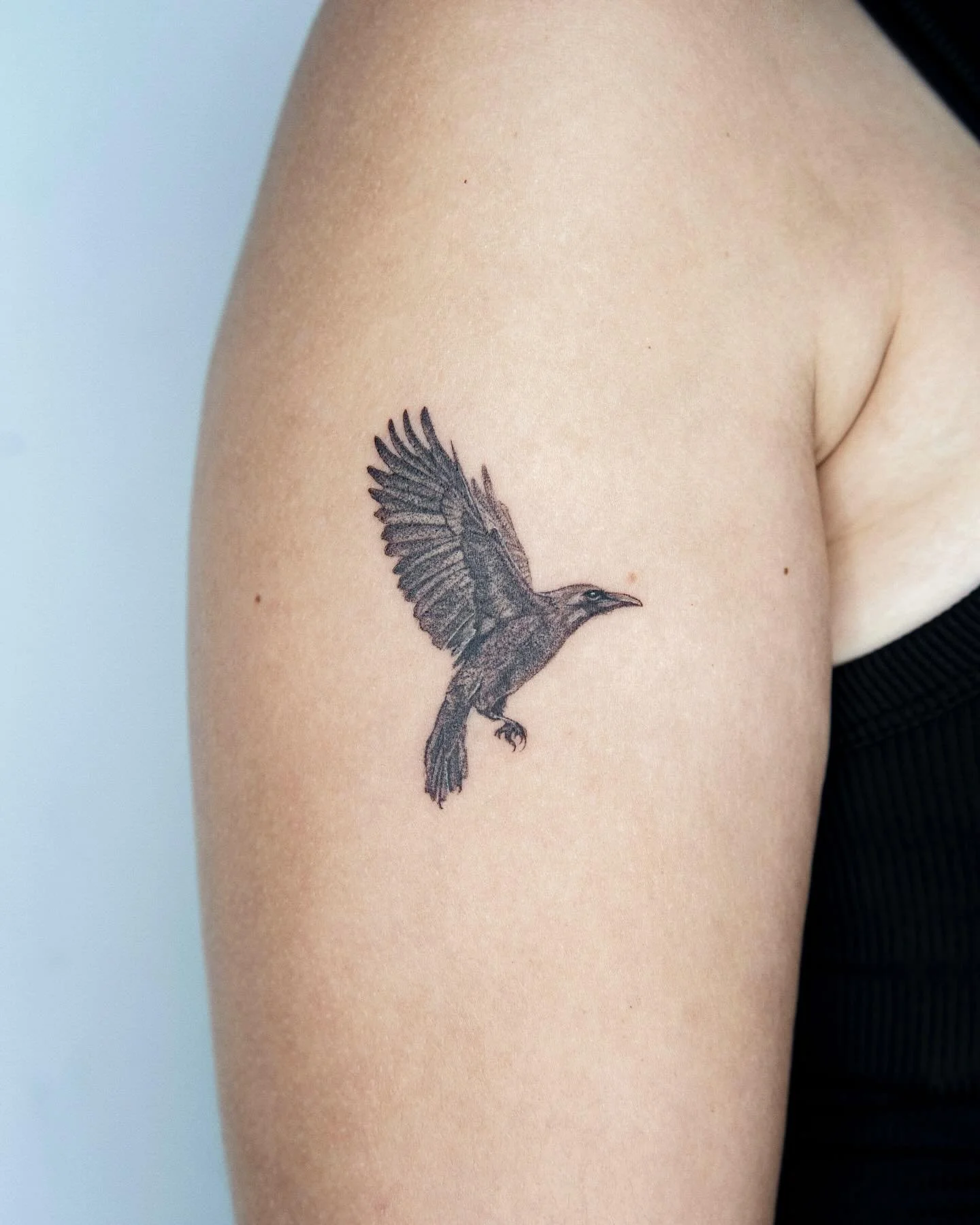 A murder of crows 🖤

Made at @spicyinkofficial 

#stenatatts