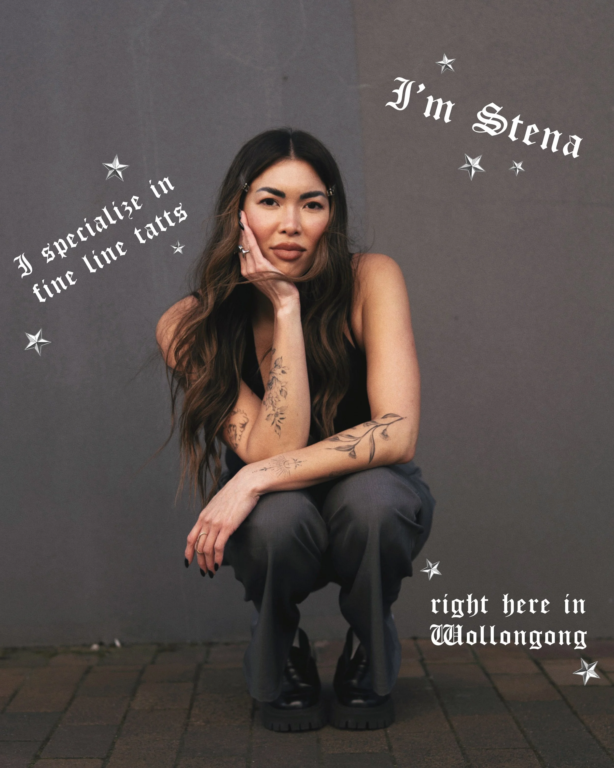 🖤 Just a California girl keen to give you all some rad tatts. I enjoy making anything from simple fine line minimalist designs to micro-realism.

#stenatatts