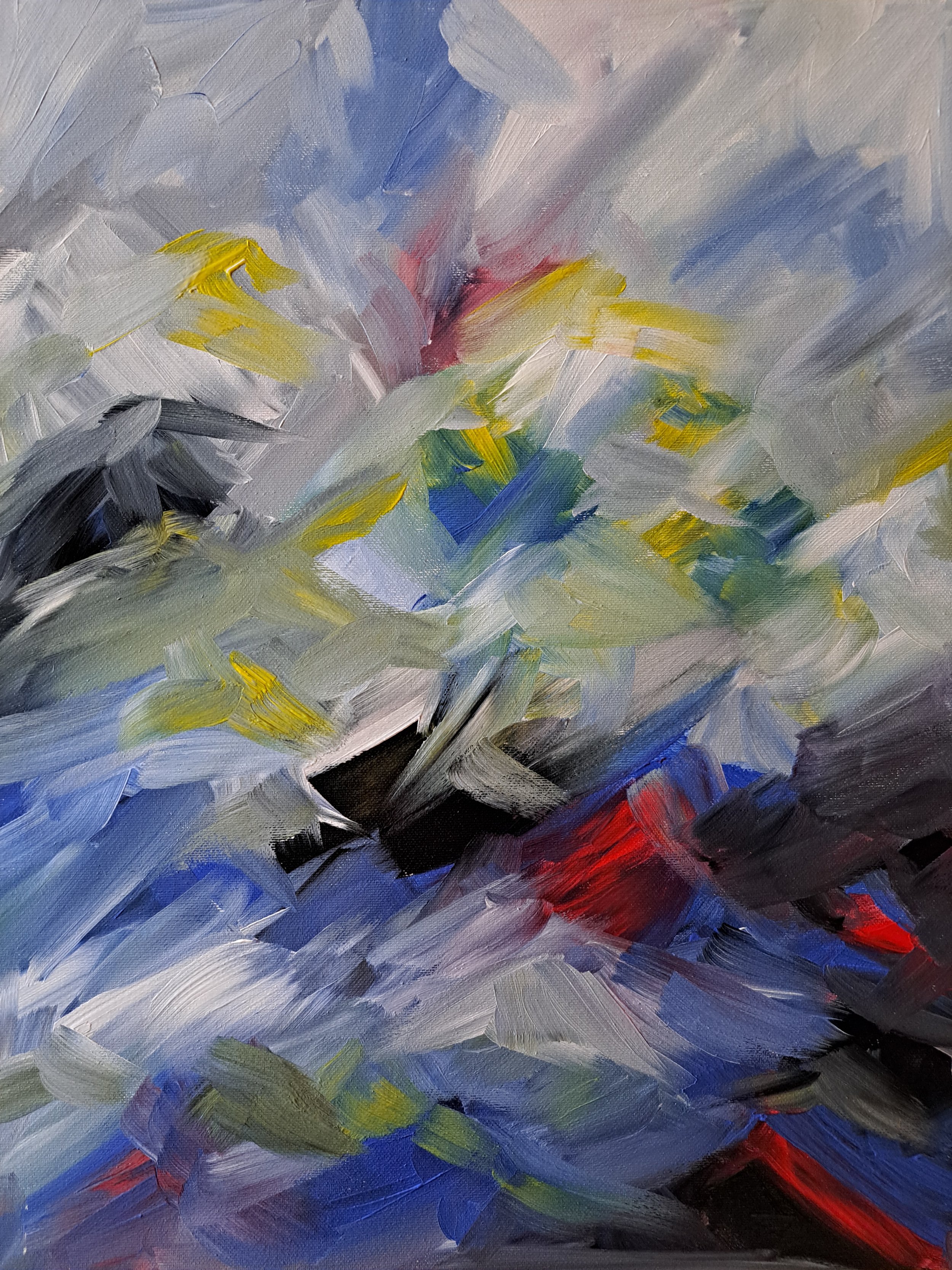 Storm - 2024, acrylic on canvas, 40x50cm
