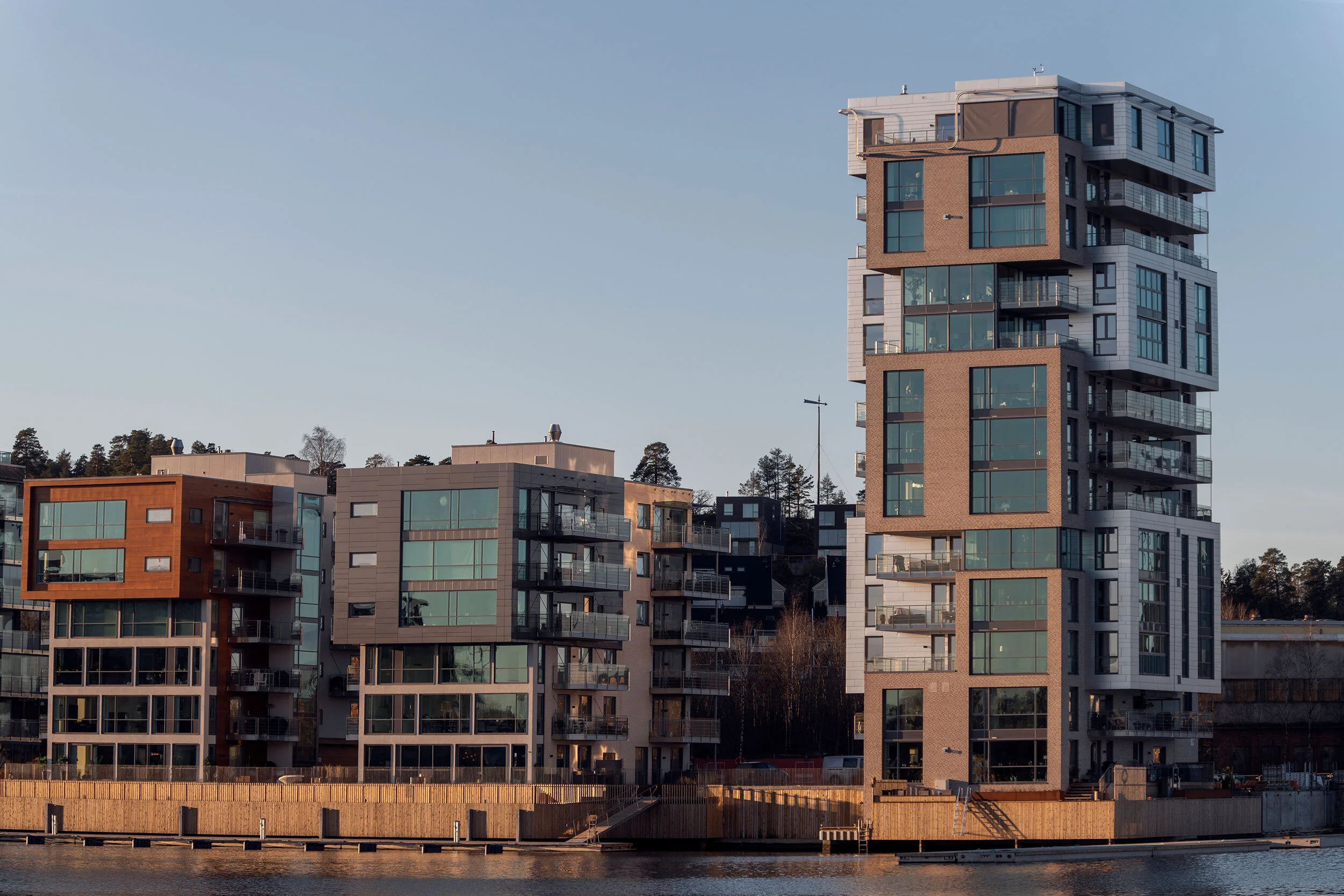 Spektakulært på bryggekanten