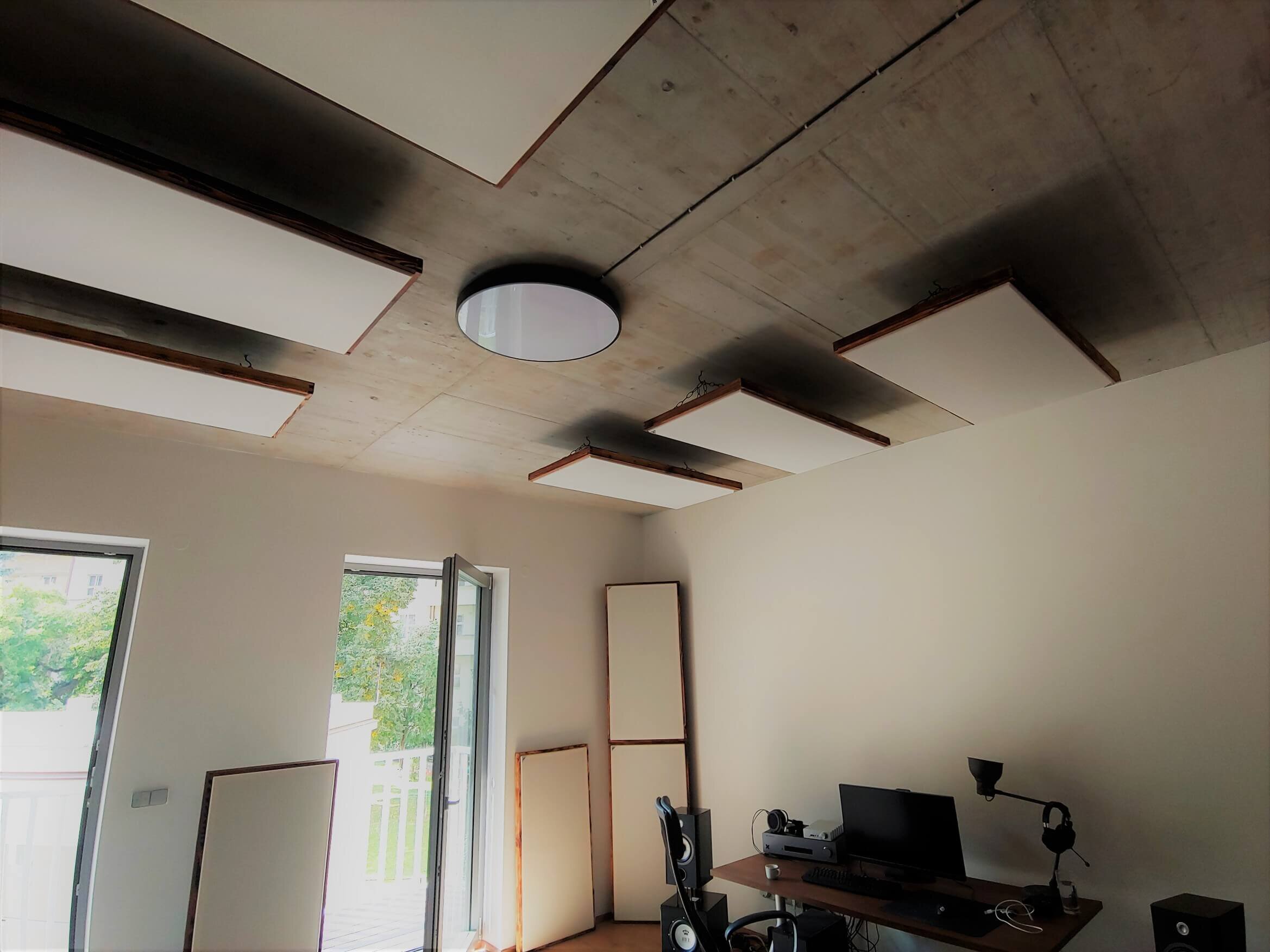 Acoustic treatment of home studio