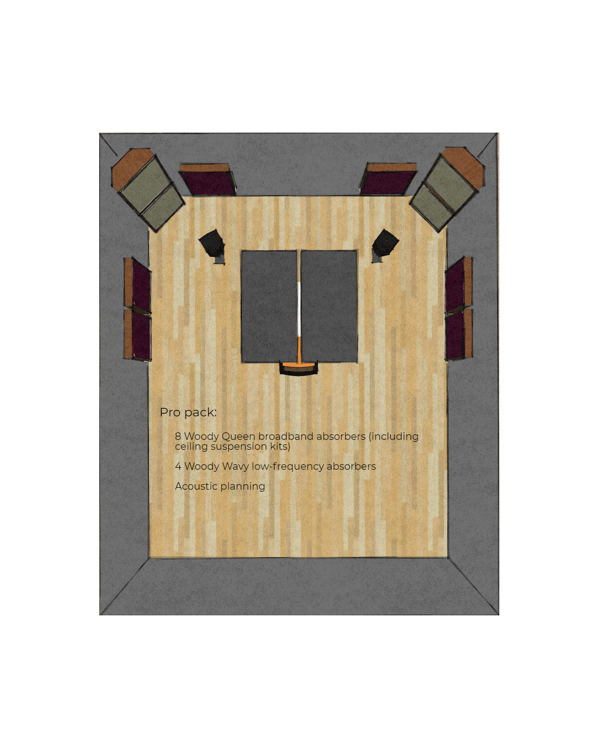 Ceiling Acoustic Diffuser Panels | Shelly Lighting