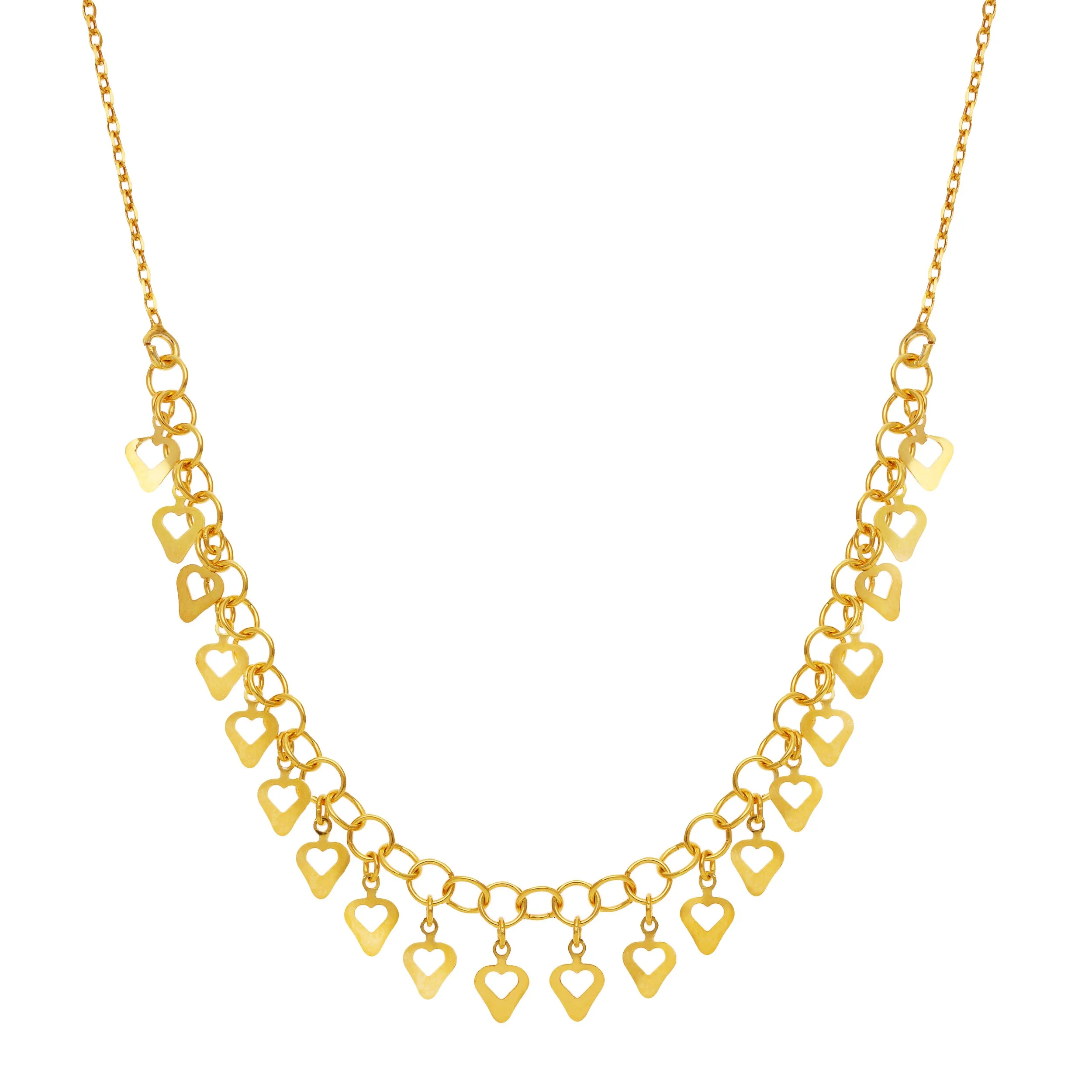 Gargantilla Corazones en Oro
