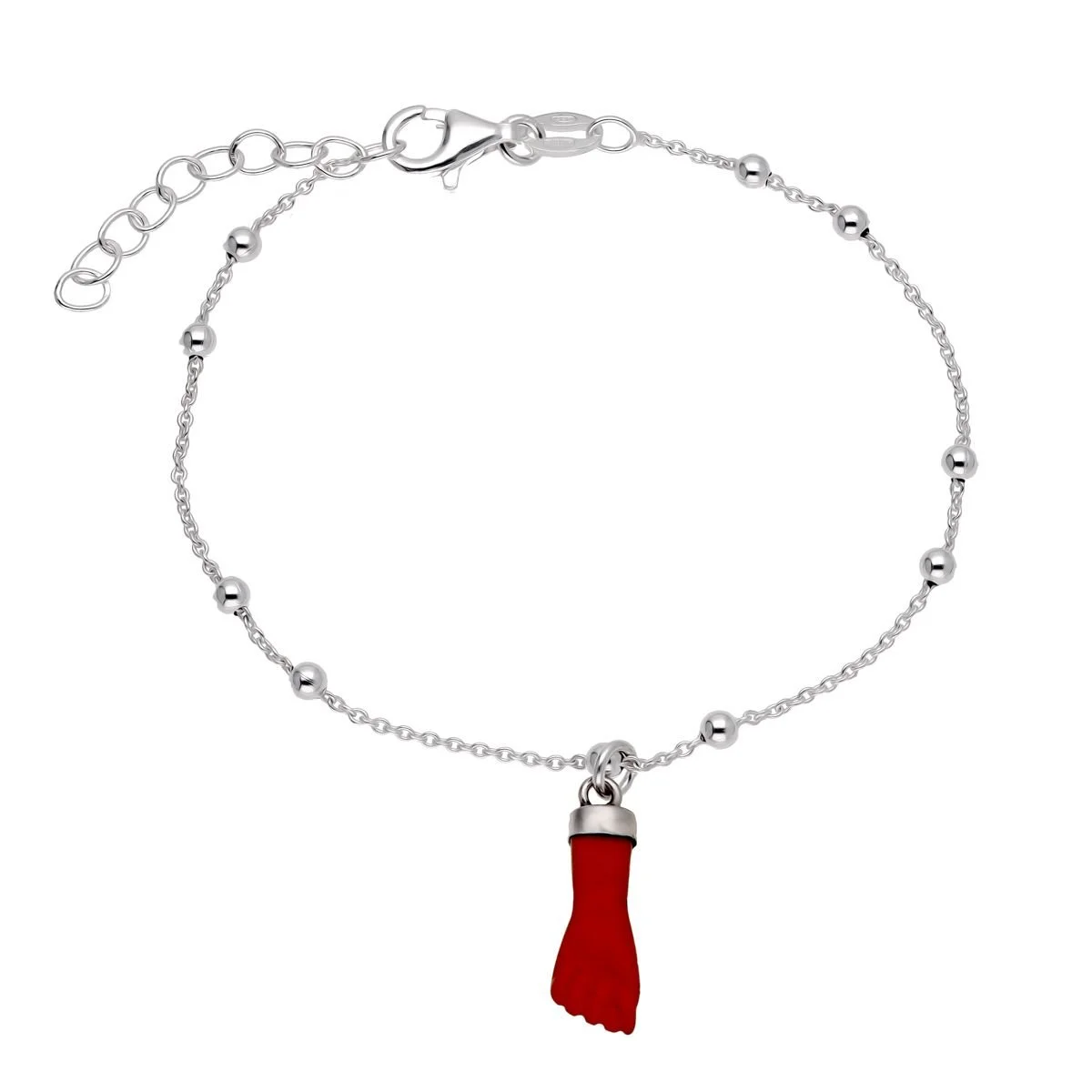 Pulsera manita coral