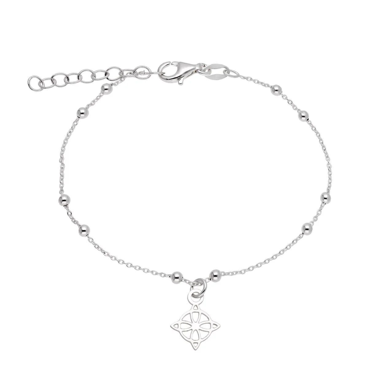 Pulsera Nudo de bruja Plata