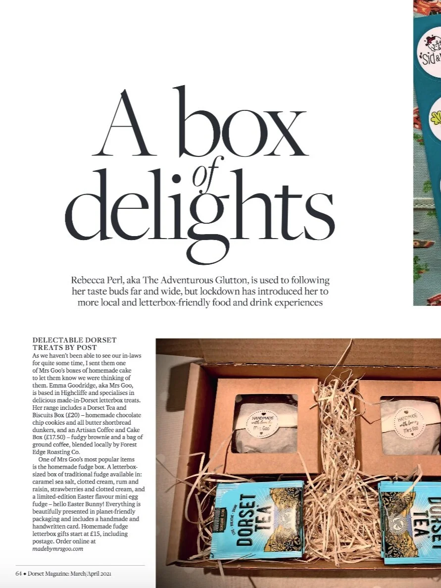 My foodie feature in Dorset Magazine