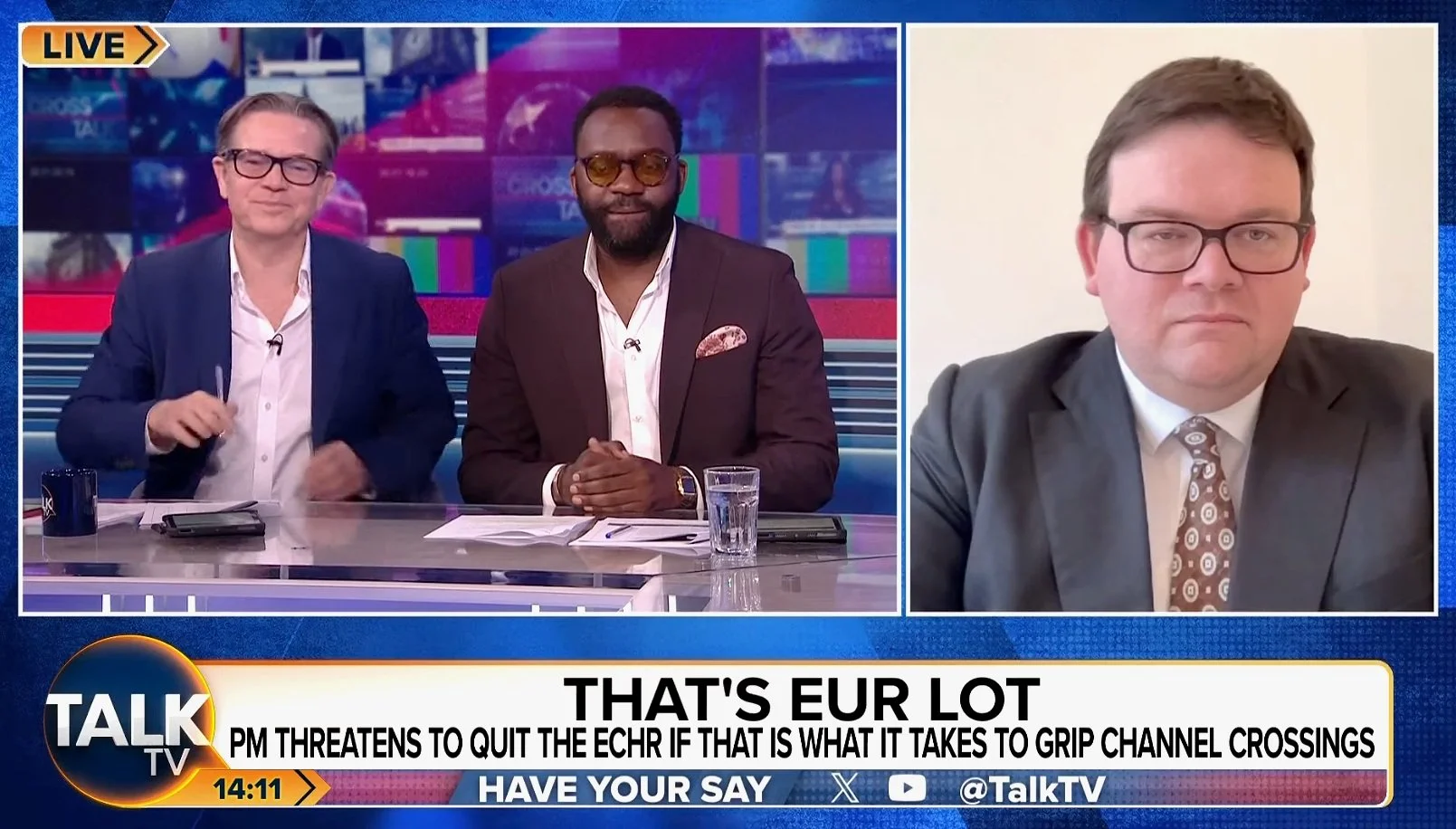 Ben Keith discusses UK government’s threat to leave the European Convention on Human Rights | Live on TalkTV