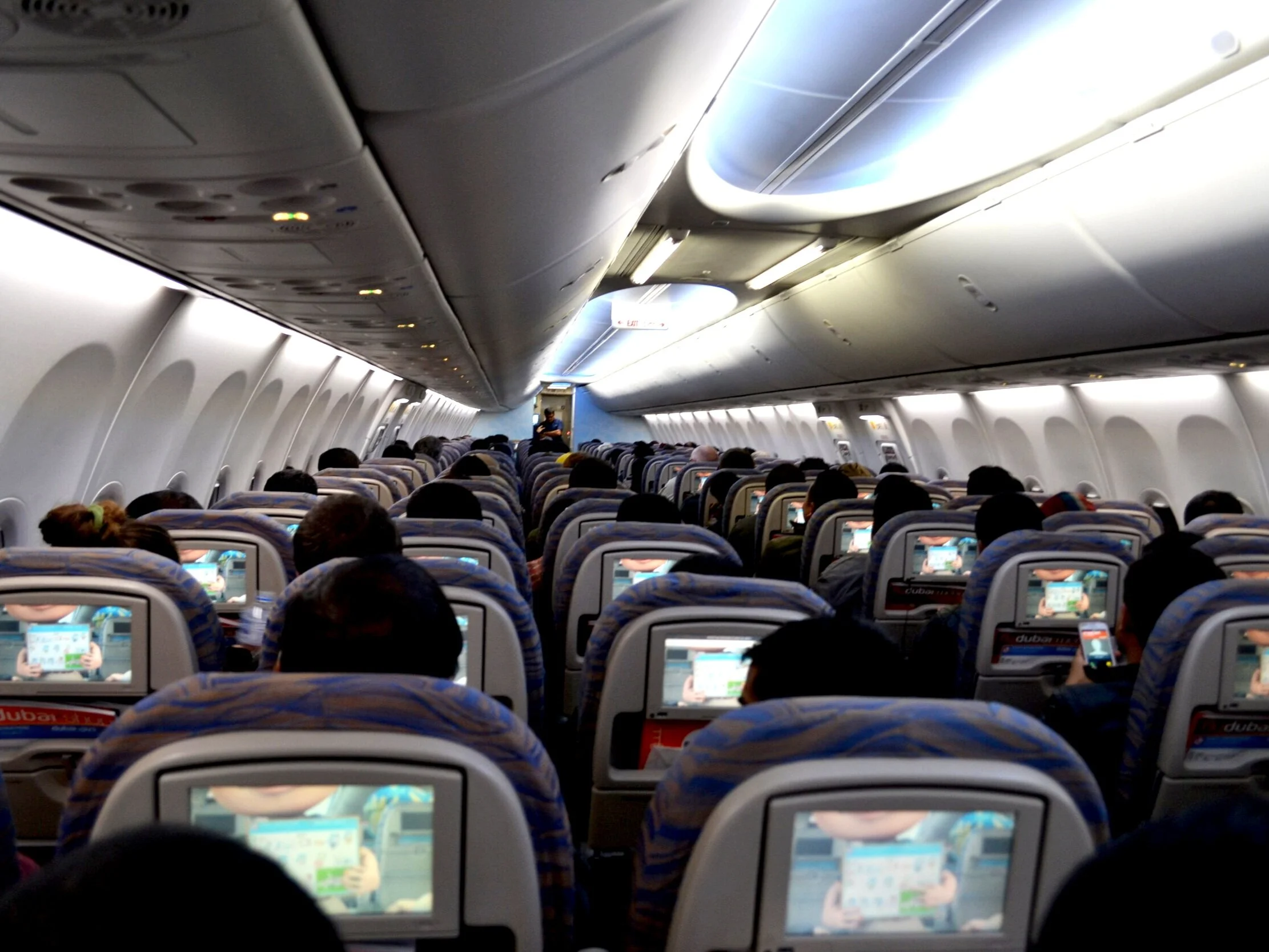 People on an aeroplane