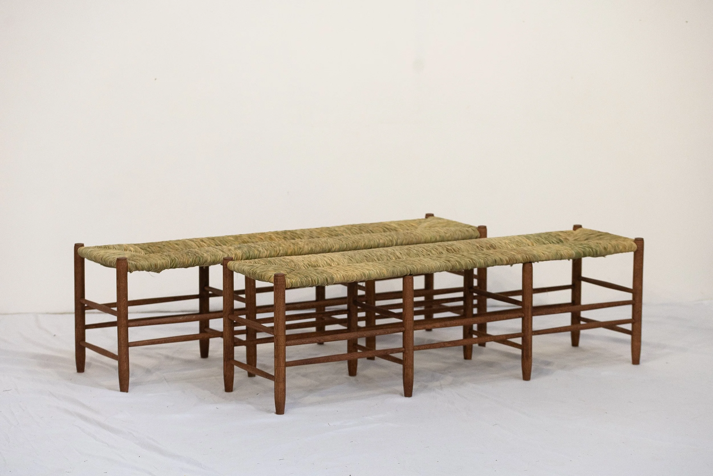 the Rush bench - hallway bench with rush seat The marchmont workshop.jpg
