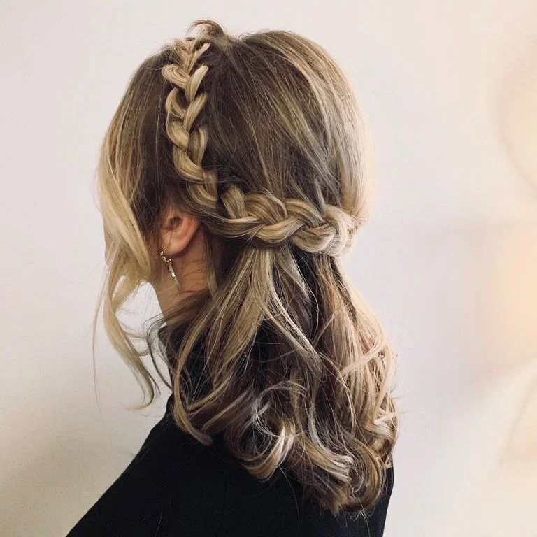 Boho bridal hair 🍂🍁💕