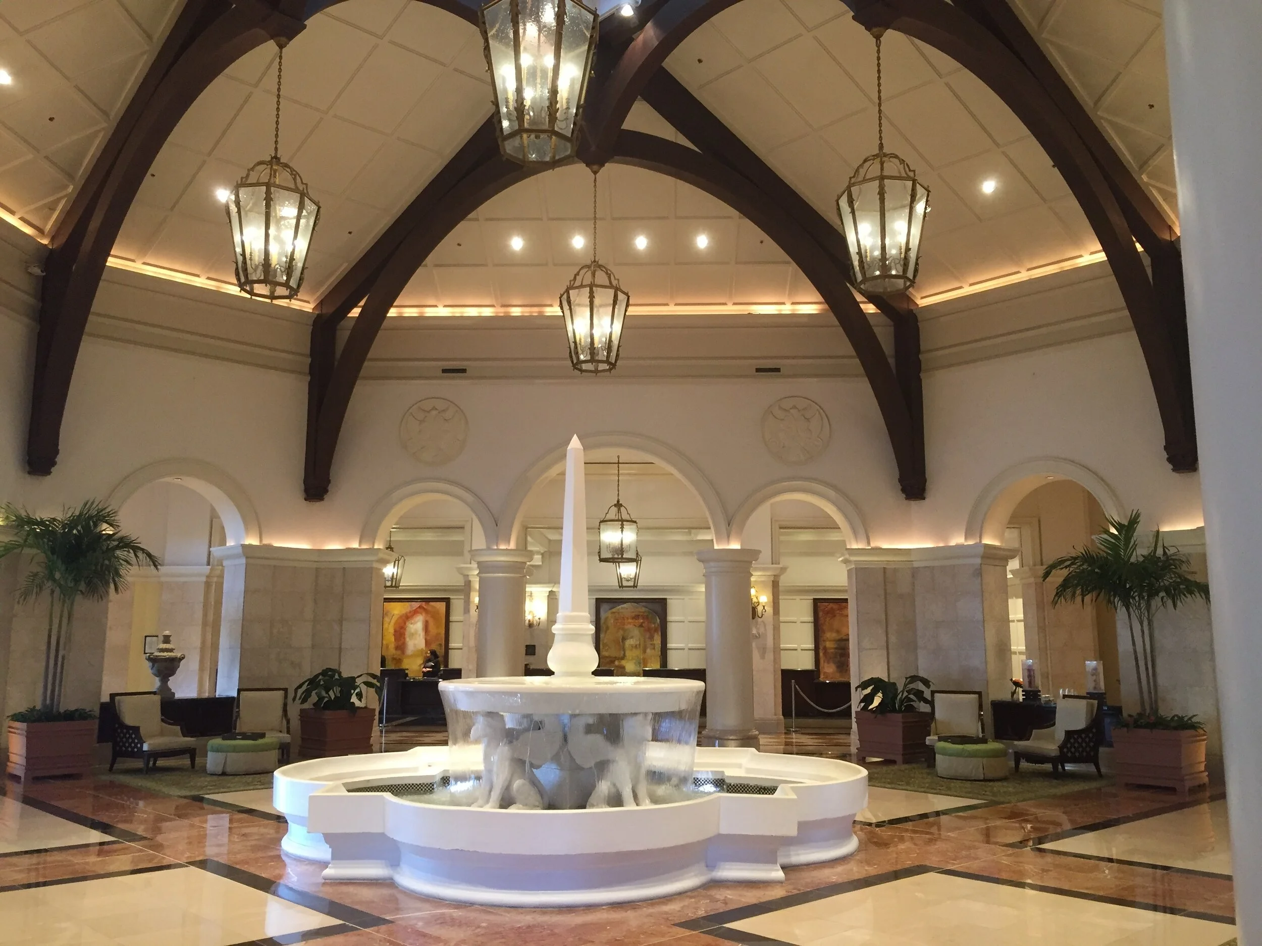 JW Marriott Grande Lakes Lobby High Angle