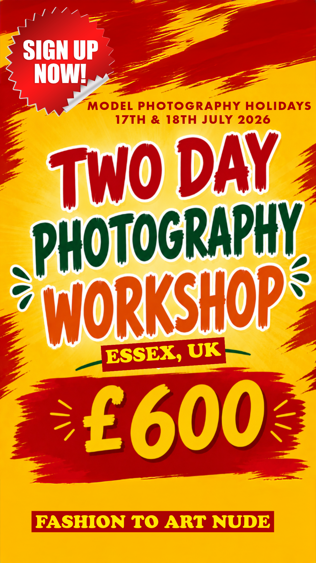 The UK’s Best Value Model Photography Workshop