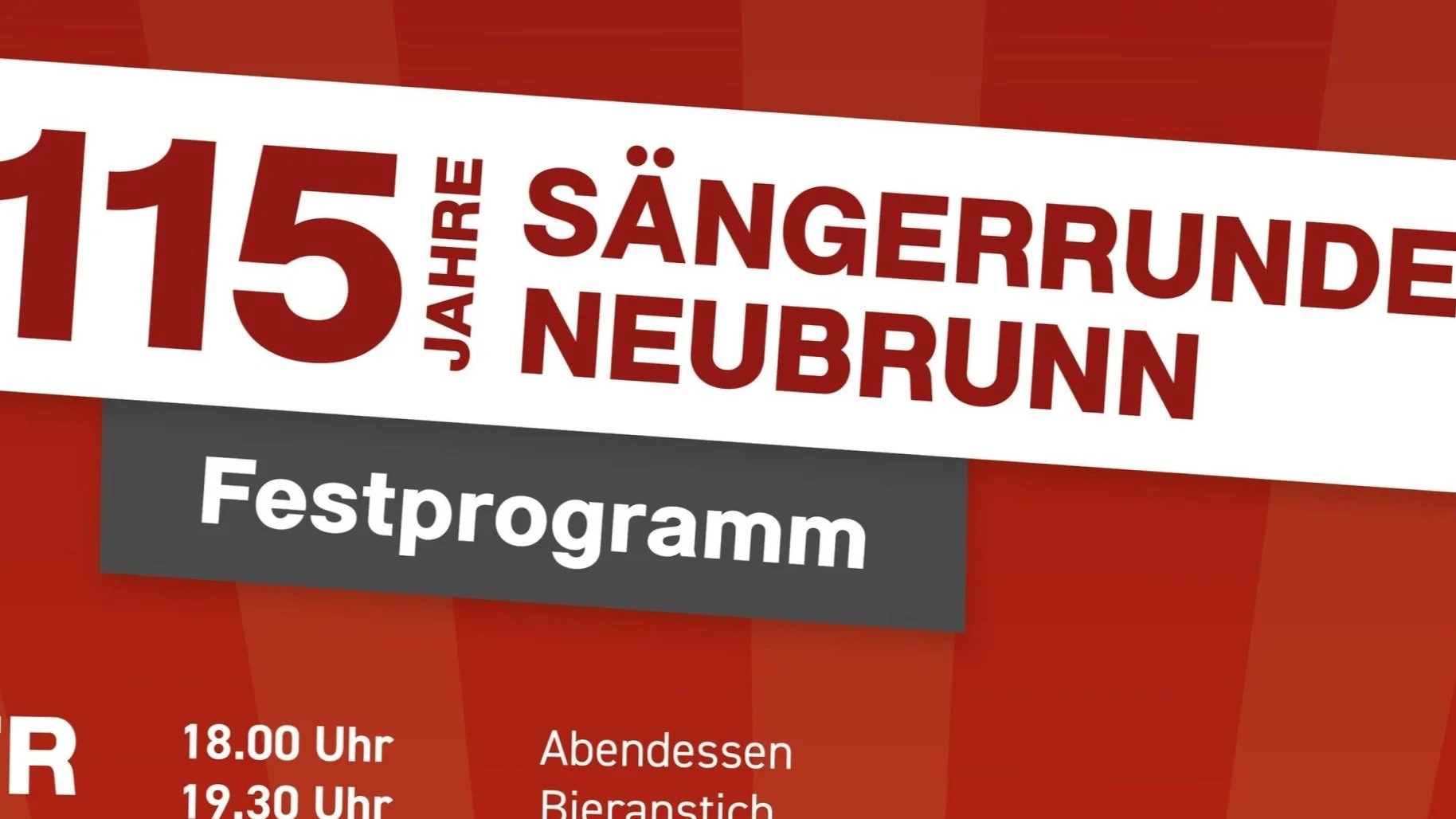 STIFTUNGSFEST "115 JAHRE SÄNGERRUNDE"