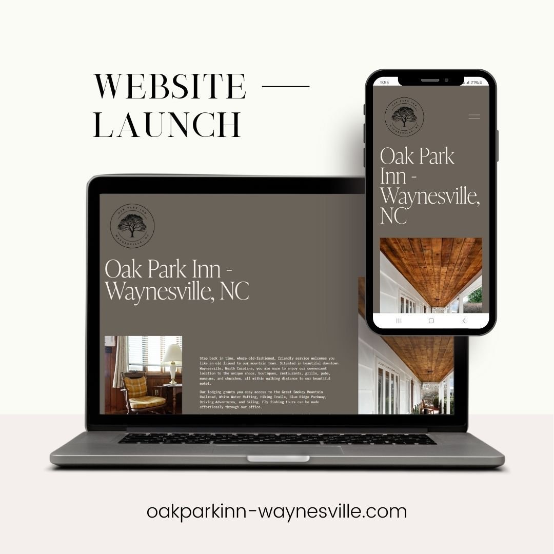 It was so special working with old friends (who are basically family) on creating a new website for their charming hotel in Waynesville, NC!

Check them out and book your stay at https://www.oakparkinn-waynesville.com/
.
.
#marketingstrategy #digital