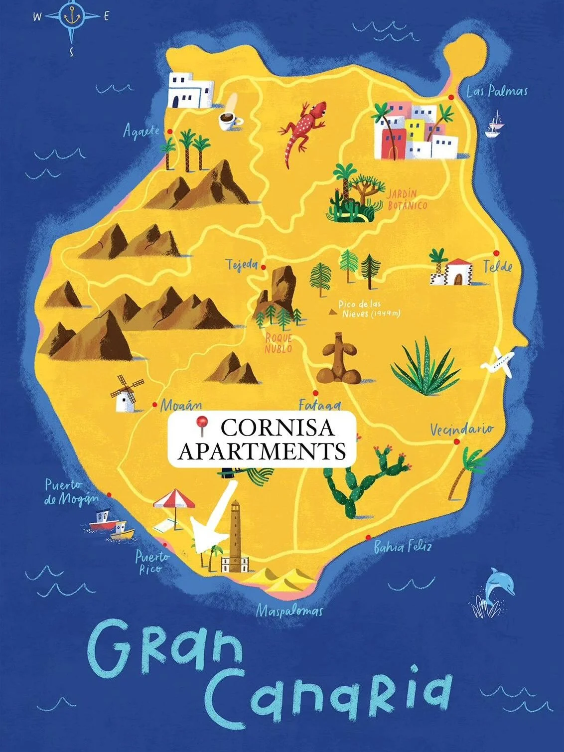 Playas, restaurantes y vida local, todo a pocos pasos. Aqu&iacute; tienes las distancias a algunos lugares recomendados cerca de Cornisa Apartments. 🌞

Beaches, restaurants and local life, all a short walk away. Here are the distances to our recomme