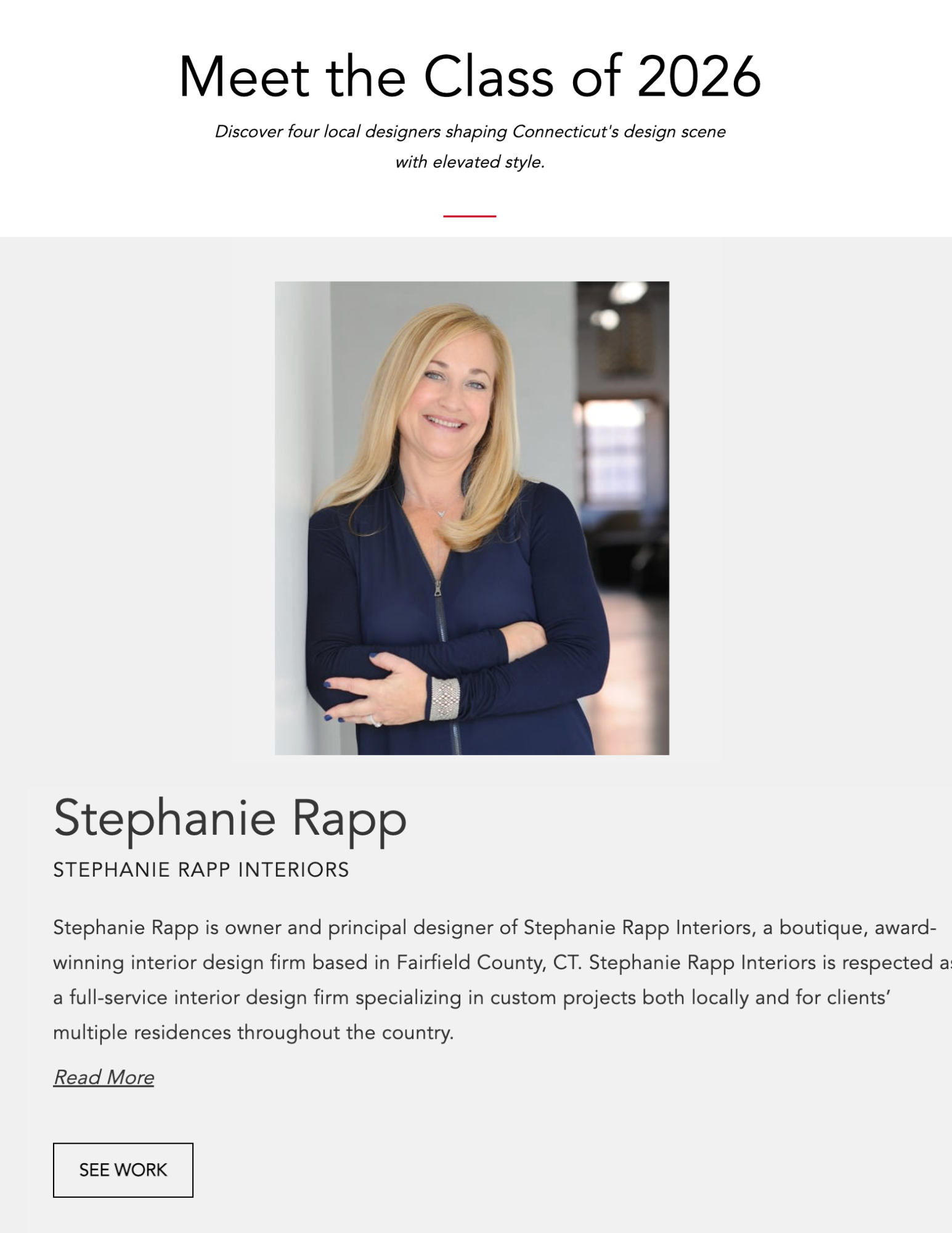 Stephanie A Rapp Rings End 2025 — Stephanie Rapp Interiors