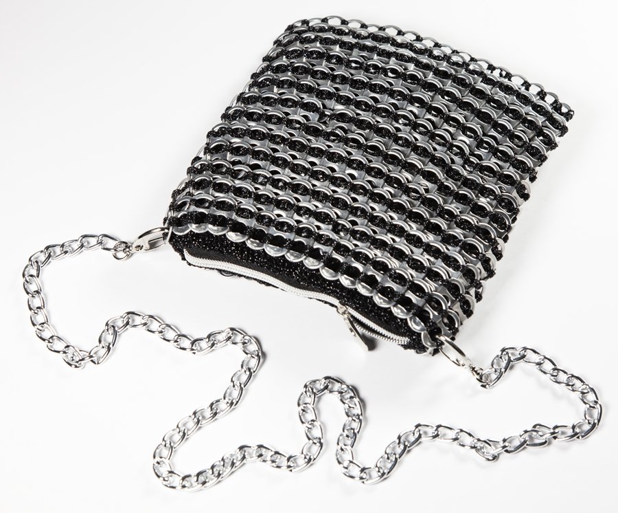 Perry bag made from ring pulls
