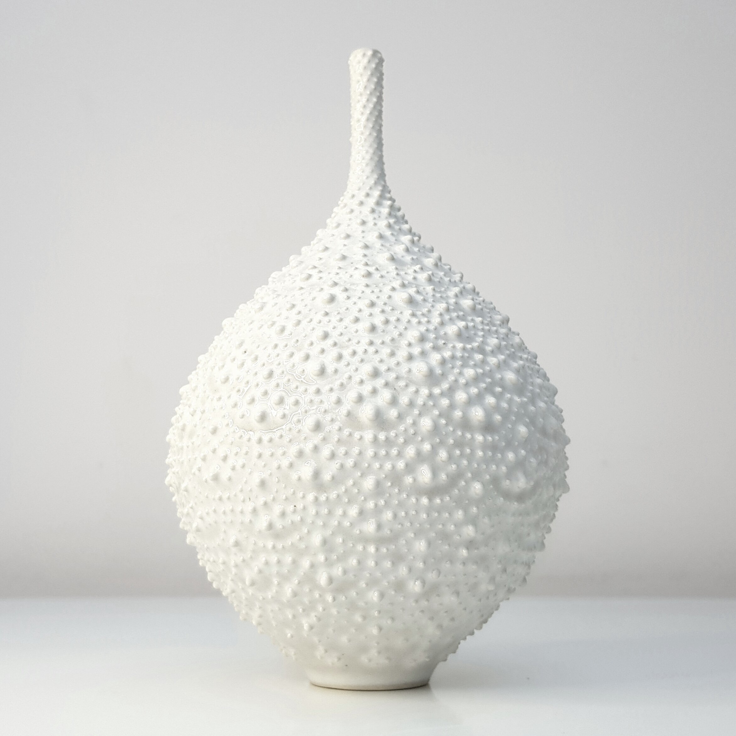 Hannah Billingham Dotted Ivory Vase