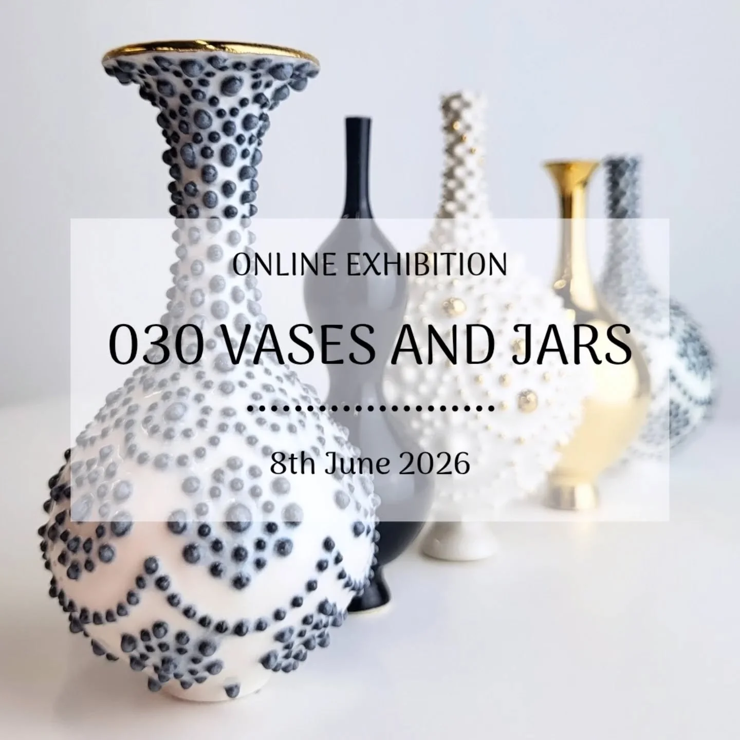 I have three new online exhibitions launching this evening!
Firstly, Vases and Jars. ✨️

38 new miniatures and 4 large vases. A gallery preview is available on my website, follow the link in my profile or visit hannahbillinghamart.co.uk/shop 

The ex