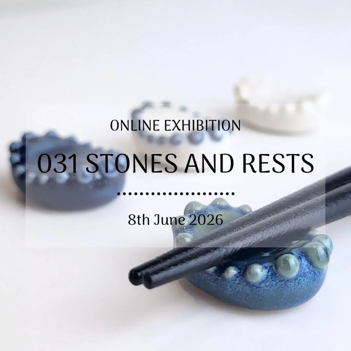 The second of three online exhibitions launching this evening, 'Stones and Rests'

New chopstick rests 🥢 and a whole spread of sensory stones (with a couple of new glazes).

Live tonight (Monday 8th June) at 6pm BST. Worldwide shipping.

Follow the 