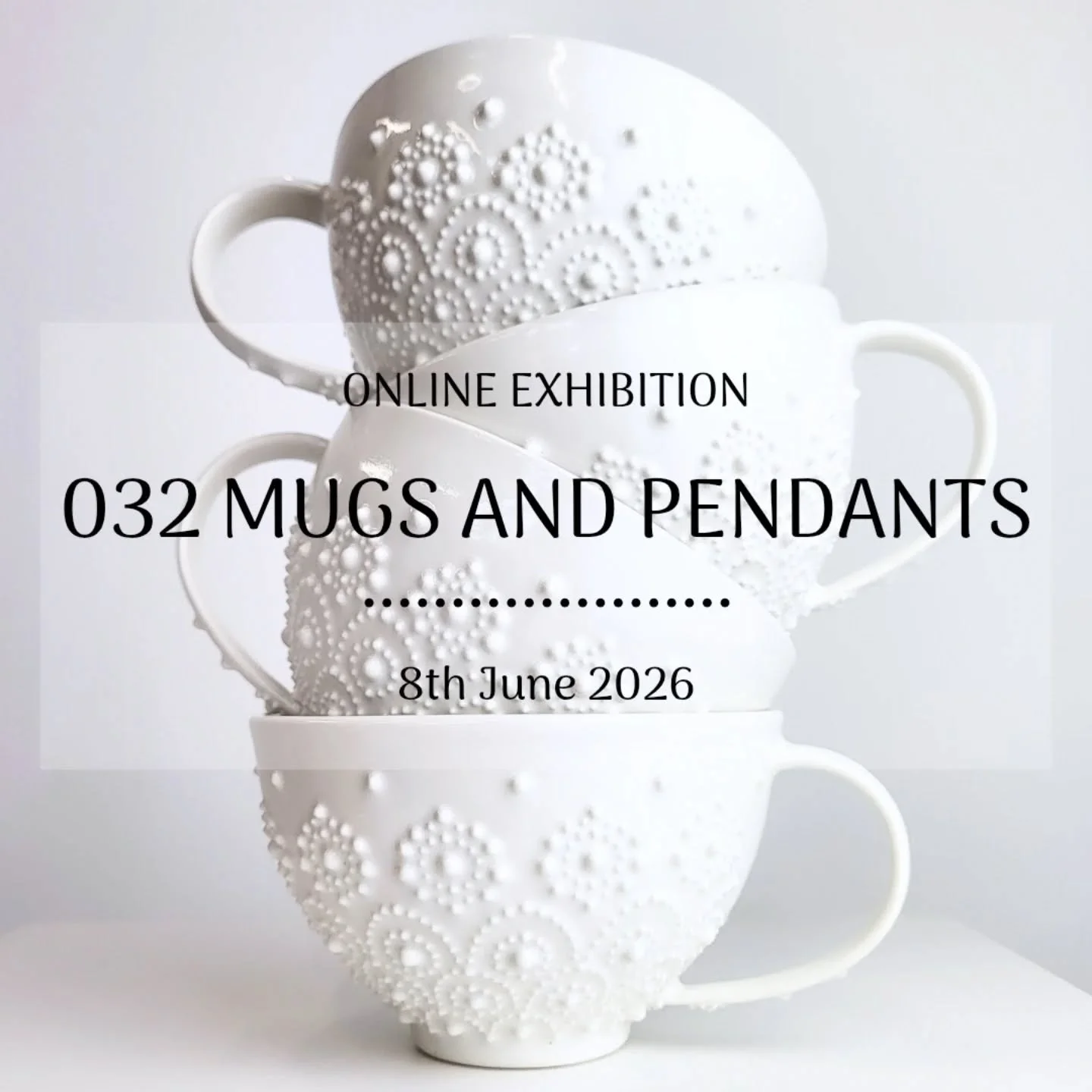 The final online exhibition launching this evening, 'Mugs and Pendants'

Live this evening (Monday 8th June) 6pm BST. Gallery preview is up now!

Follow the link in my profile, or visit hannahbillinghamart.co.uk/shop ✨️

I haven't made any mugs to se