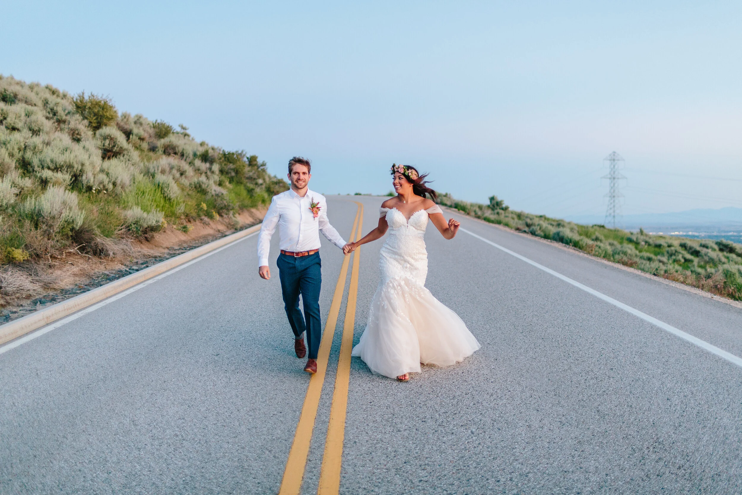 Sunset Portraits on Bogus Basin- Idaho Wedding Photographer- Jasmine + Jameson